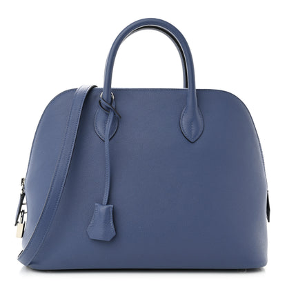 Hermes Taurillon Novillo 1923 Bolide 30 Bleu Brighton 1 of 11