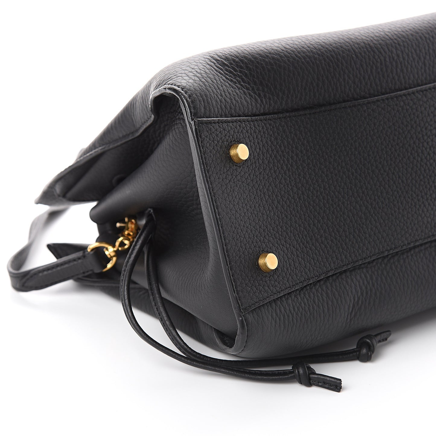 Heavy Grain Iris Tote Midnight Black