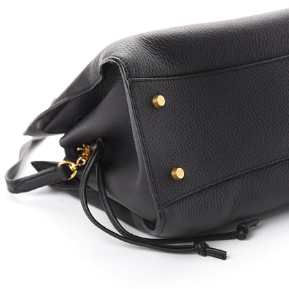 Mulberry Heavy Grain Iris Tote Midnight Black 7 of 8