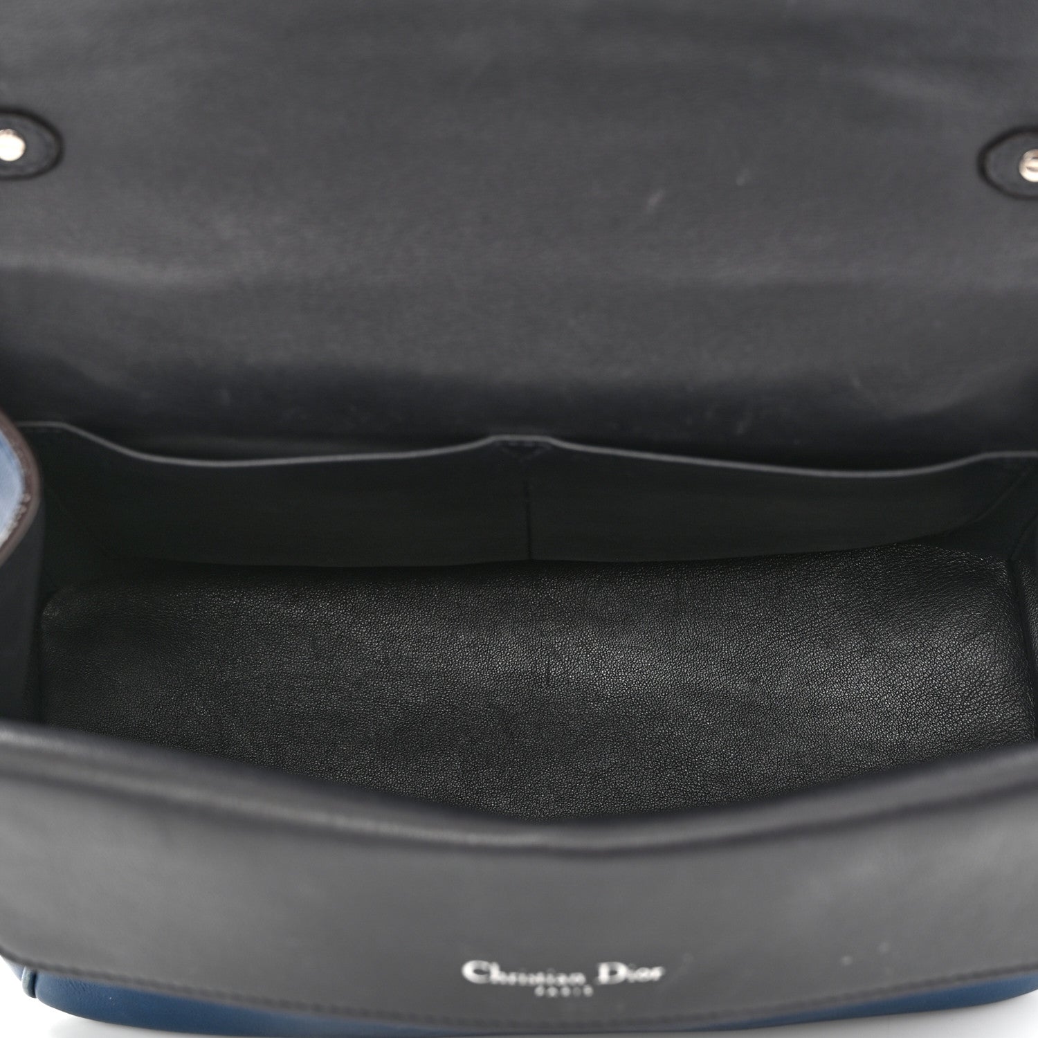 Christian Dior Bullcalf Medium Be Dior Flap Mineral Blue 5 of 20
