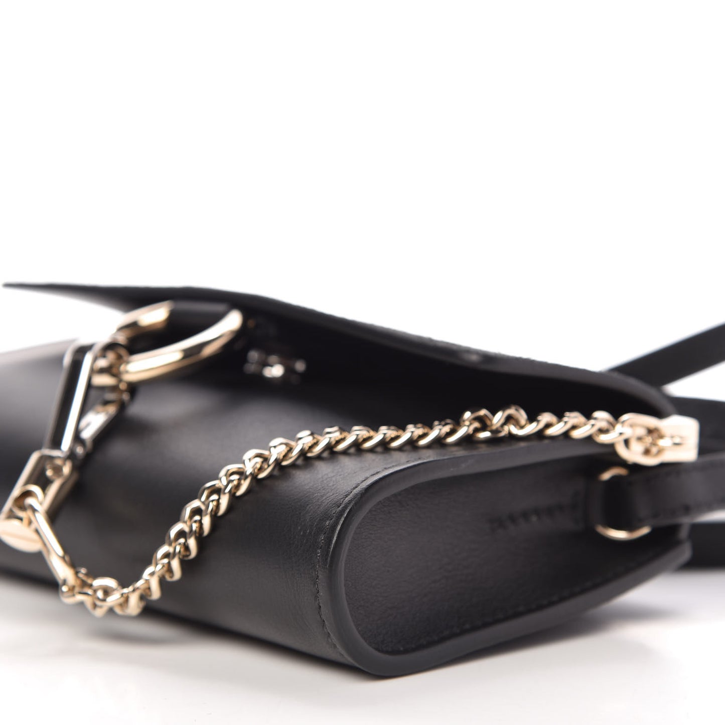 Suede Calfskin Mini Faye Shoulder Bag Carbon Grey