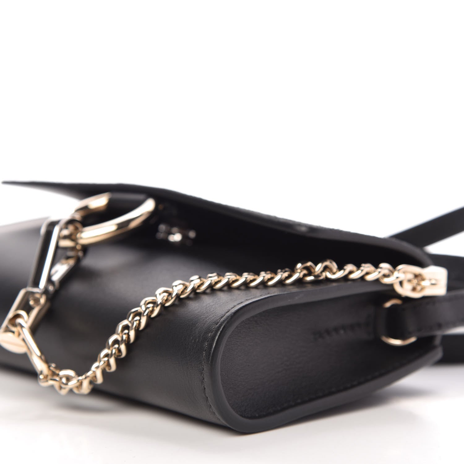 Chloe Suede Calfskin Mini Faye Shoulder Bag Carbon Grey 7 of 10