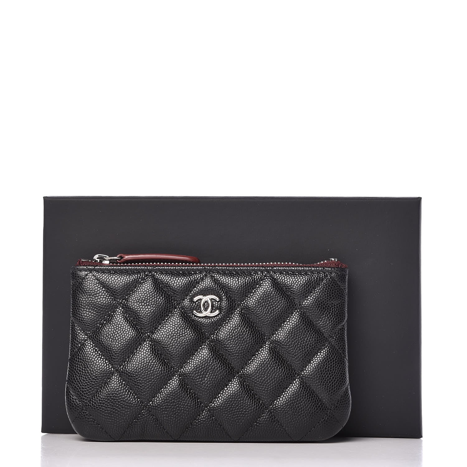 Chanel Caviar Quilted Small Cosmetic Case Black 10 of 10