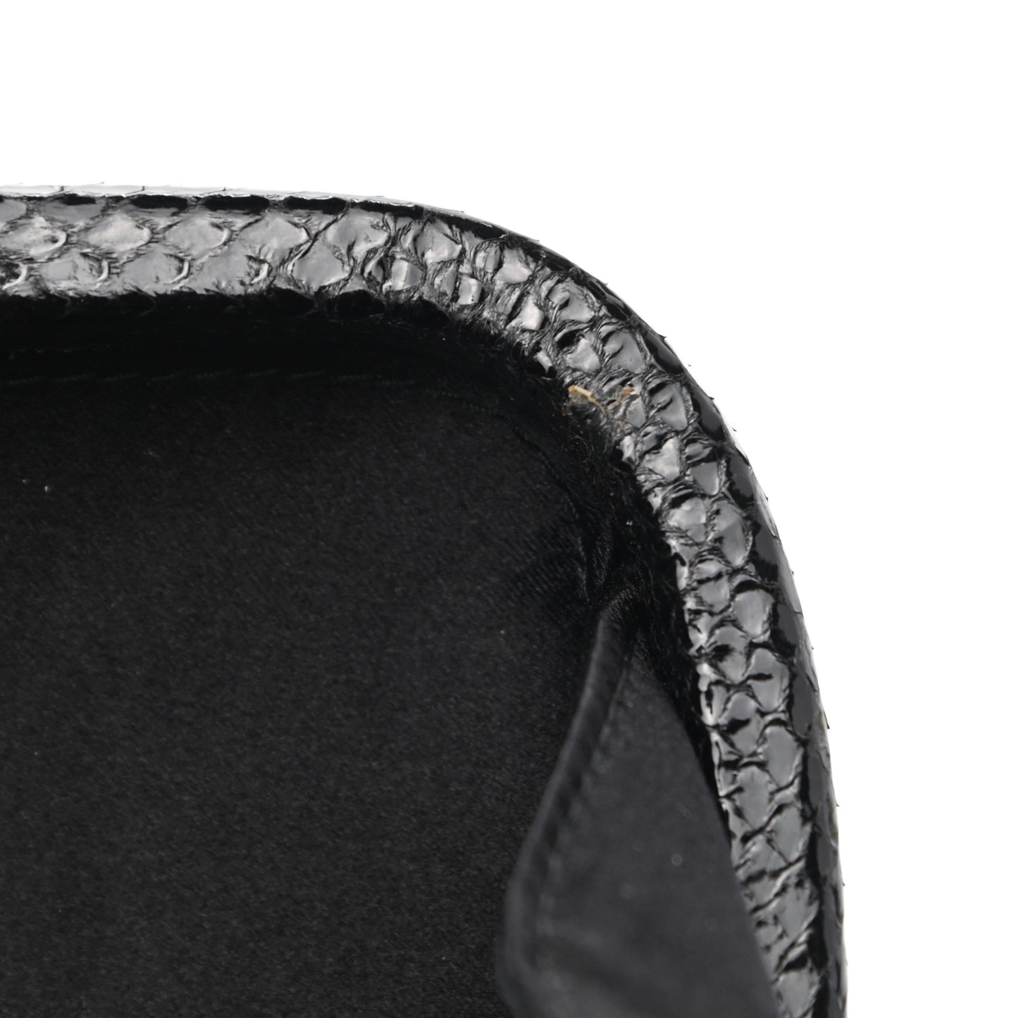 Satin Ayers Intreccio Impero Stretch Knot Clutch Black
