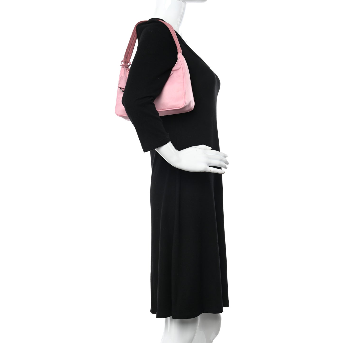 Tessuto Nylon Saffiano Mini Re-Edition 2000 Bag Rosa