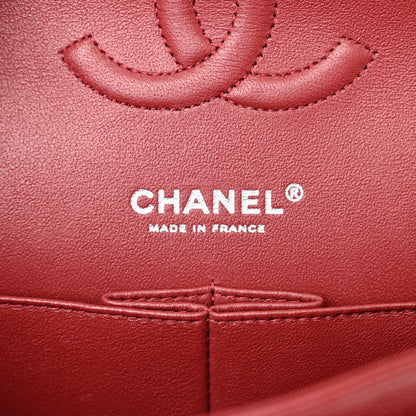 Chanel Caviar Quilted Medium Double Flap Dark Red 6 of 12