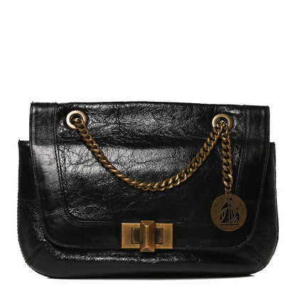 Lanvin Lambskin Happy Chain Bag Black 1 of 10