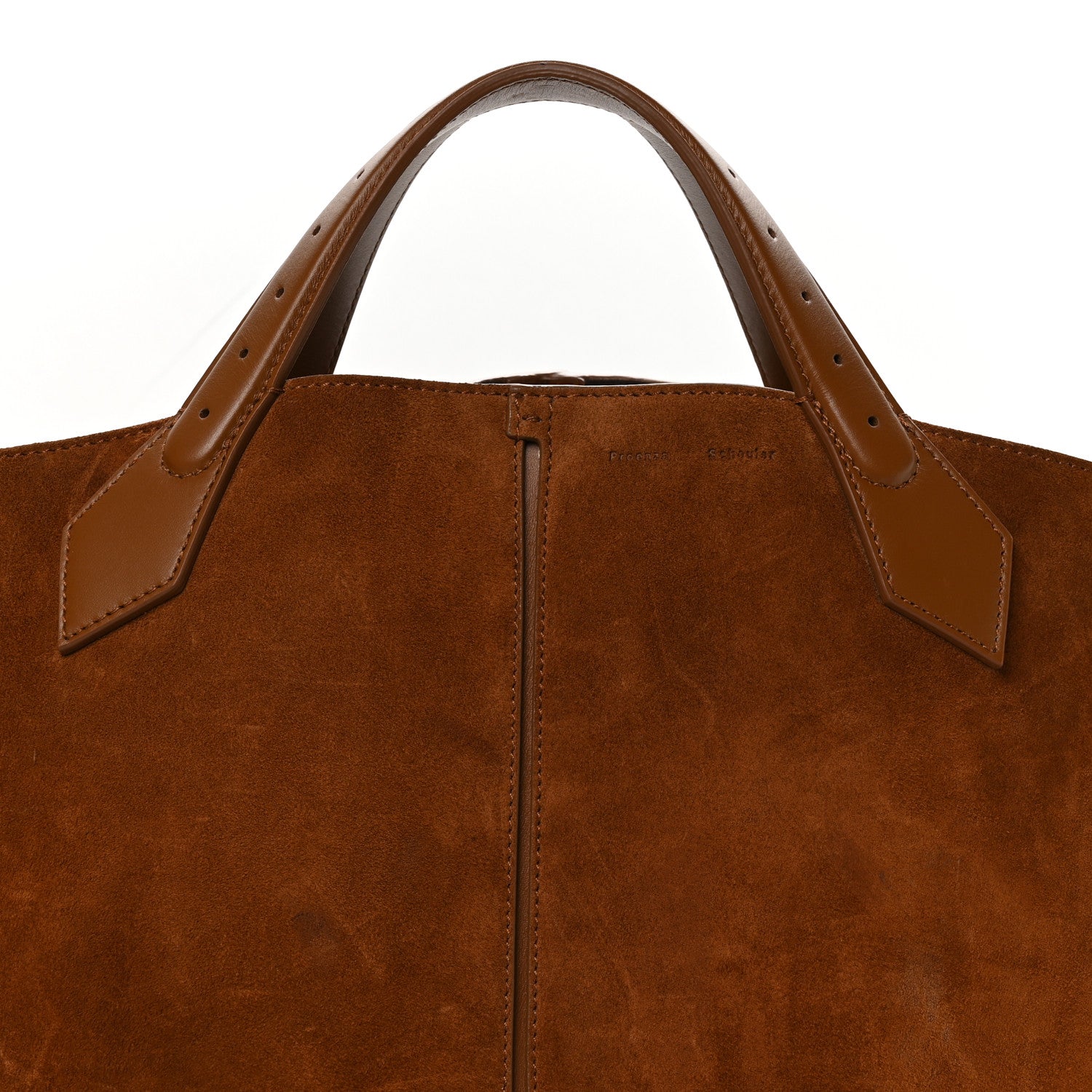 Proenza Schouler Suede Large Chelsea Tote Saddle 8 of 10