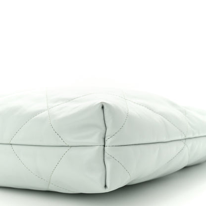 Chanel Shiny Calfskin Quilted Chanel 22 Light Blue 11 of 12