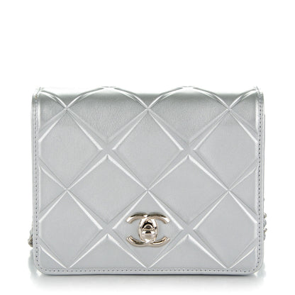 Chanel Metallic Calfskin Mini Propeller Flap Silver 1 of 8