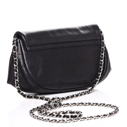 Chanel Caviar Half Moon Wallet On Chain WOC Black 3 of 7