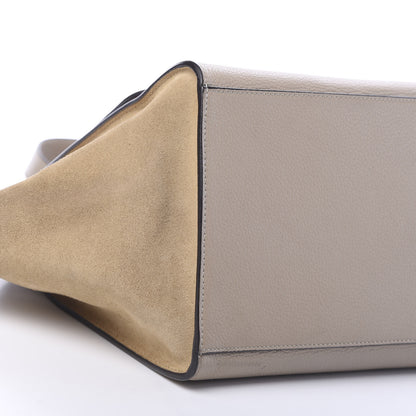 Celine Drummed Calfskin Suede Medium Trapeze Dune 7 of 17