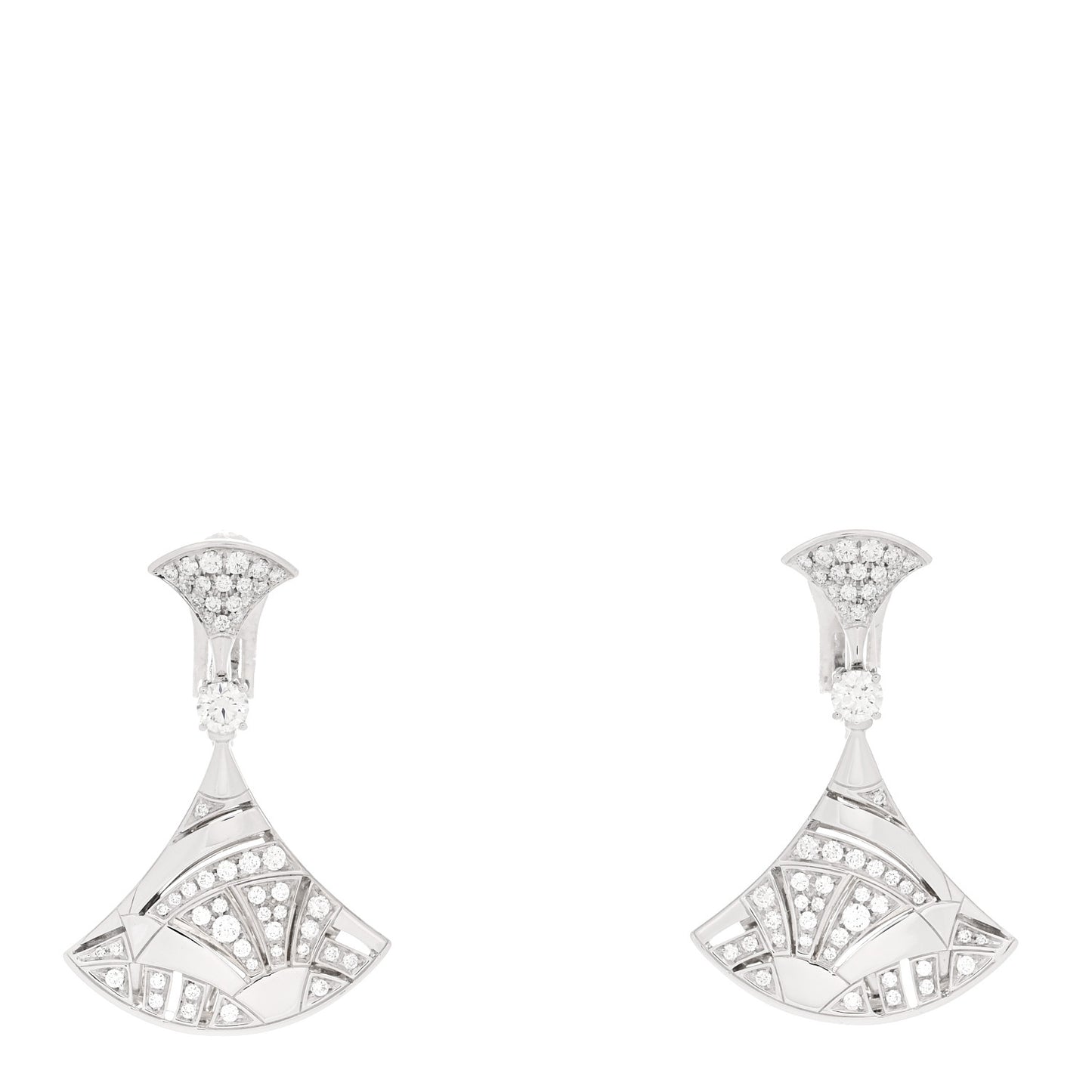 18K White Gold Diamond Divas' Dream Drop Earrings