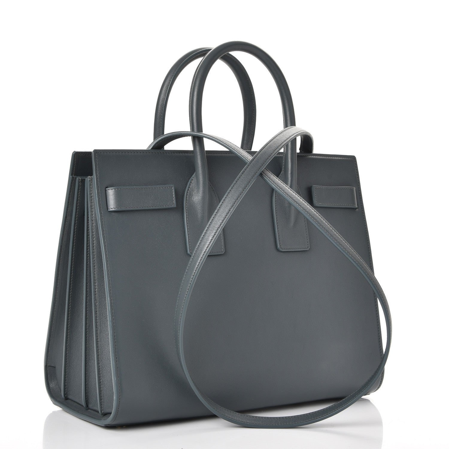Saint Laurent Calfskin Small Classic Sac De Jour Petrol 4 of 11