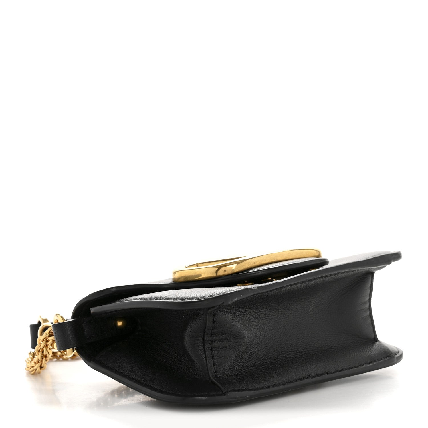 Valentino Garavani Calfskin Vlogo Micro Loco Shoulder Bag Black 4 of 12