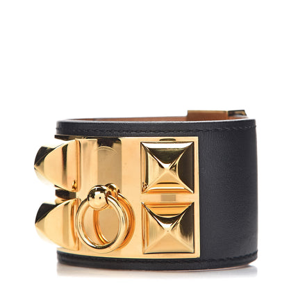 Hermes Chamonix Collier de Chien CDC Bracelet S Black 1 of 5
