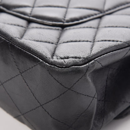 Chanel Lambskin Quilted Medium Double Flap Black 13 of 14