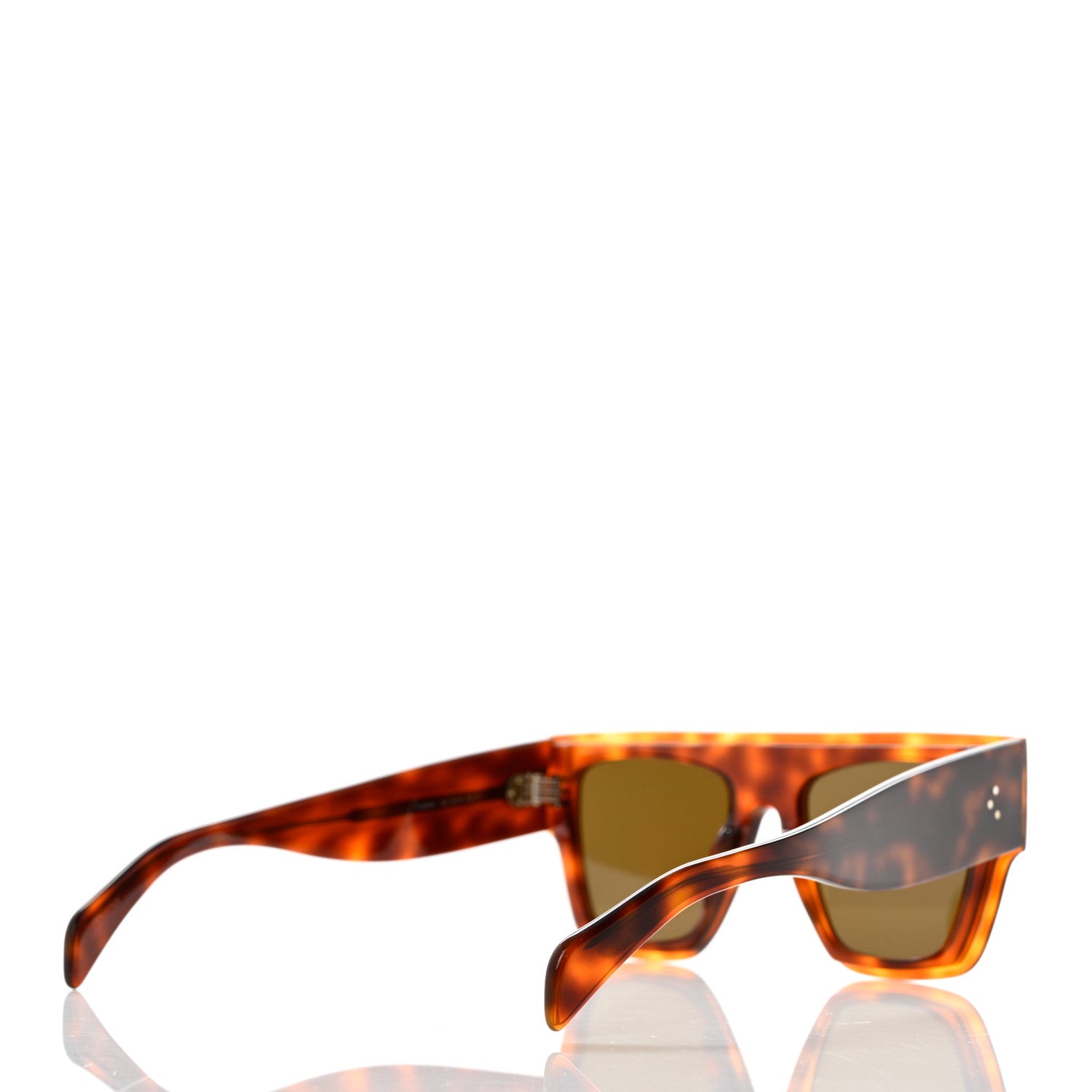 Celine Acetate Sunglasses CL40014I Dark Havana 4 of 7