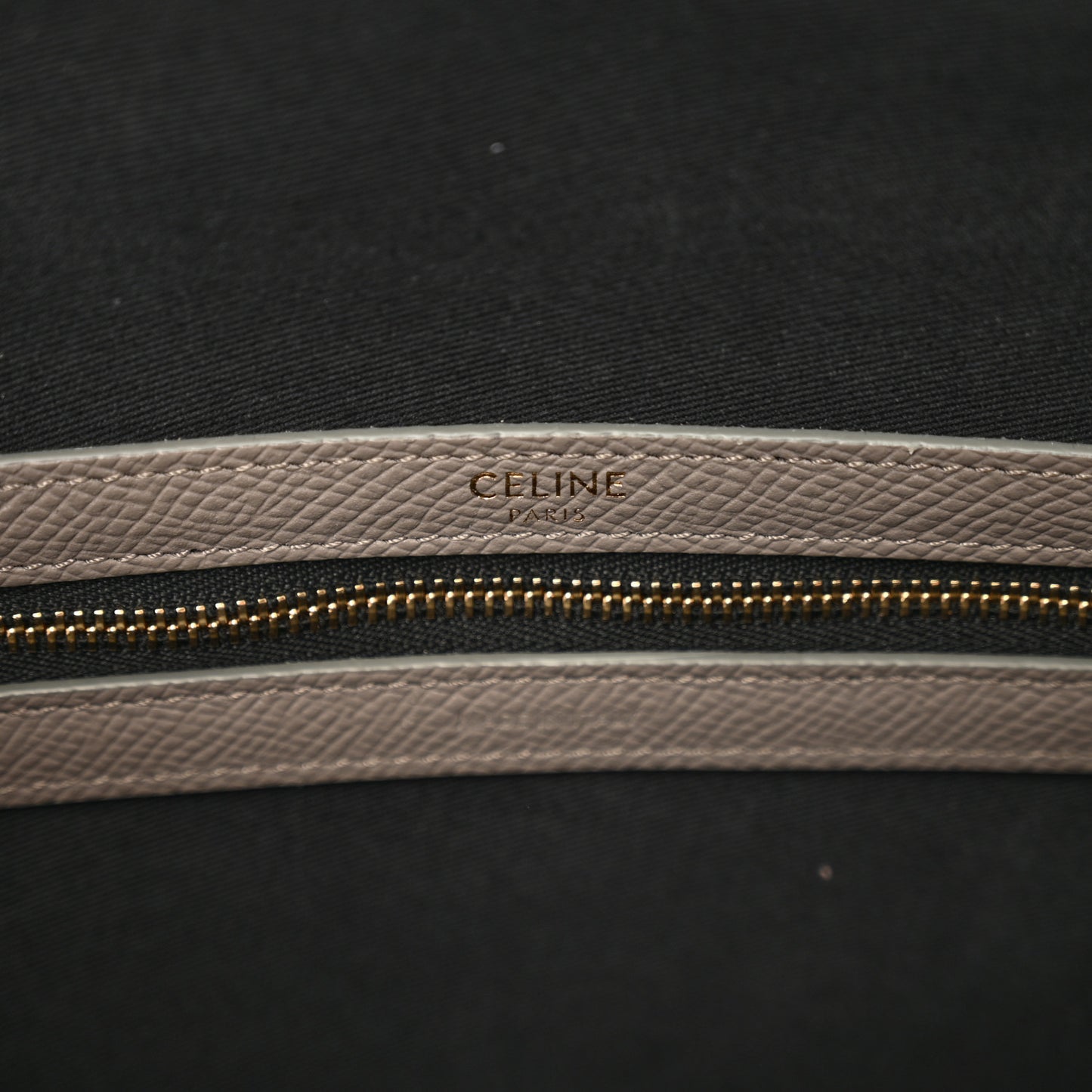 Grained Calfskin Medium Briefcase Pebble