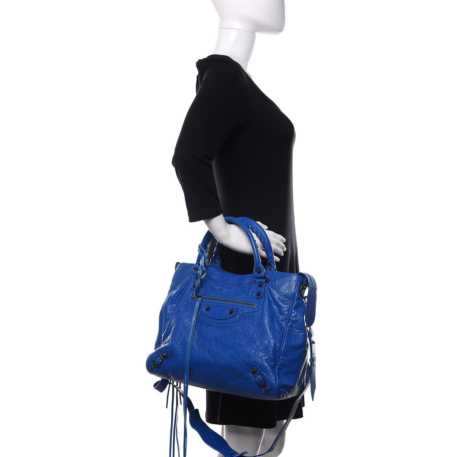 Balenciaga Agneau Classic Hardware Velo Bleu Lazuli 2 of 11