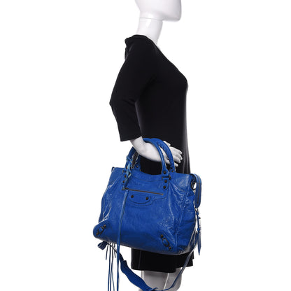 Balenciaga Agneau Classic Hardware Velo Bleu Lazuli 2 of 11