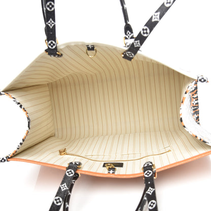 Louis Vuitton Monogram Giant Jungle Onthego GM Ivory 6 of 13