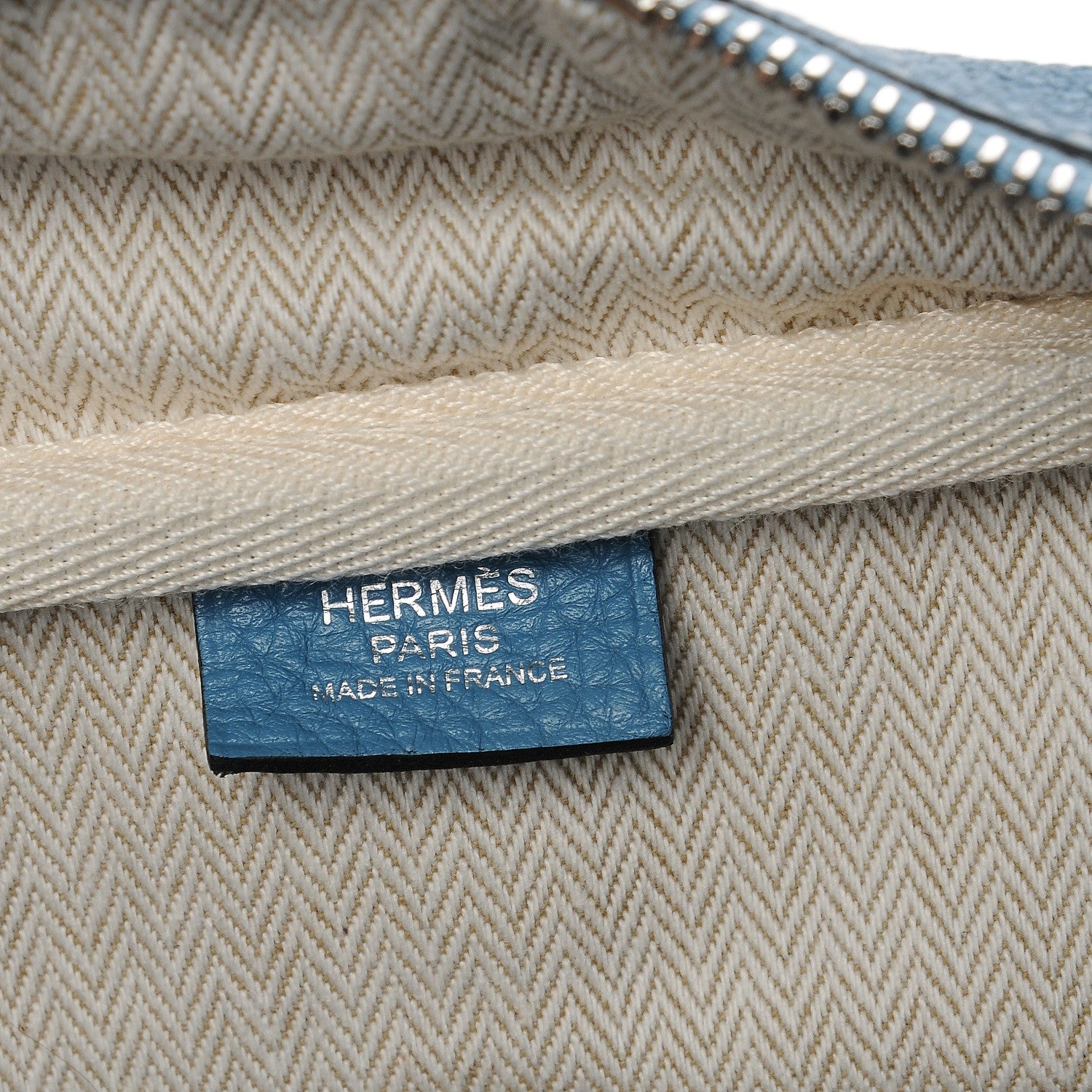 Hermes Taurillon Clemence Victoria II 35 Blue Jean 6 of 7