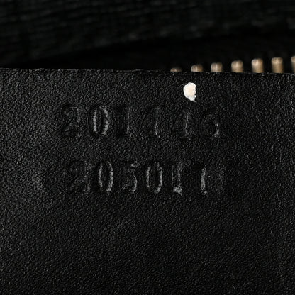 Gucci GG Supreme Monogram Web Medium Flat Messenger Bag Black Grey 7 of 10