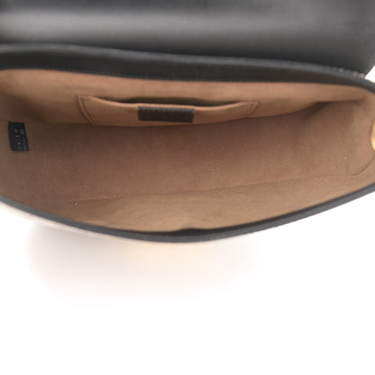 Gucci GG Supreme Monogram Web Medium Padlock Messenger Shoulder Bag Black 4 of 12