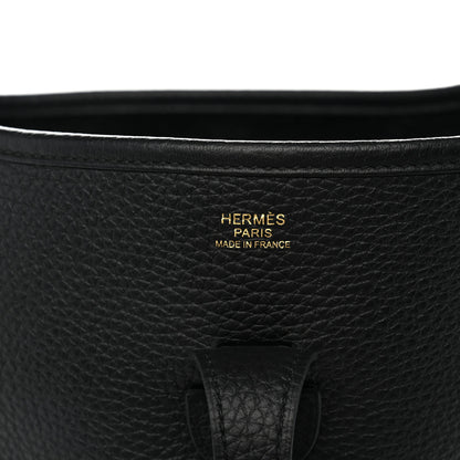 Hermes Taurillon Clemence Evelyne III PM Black 6 of 11