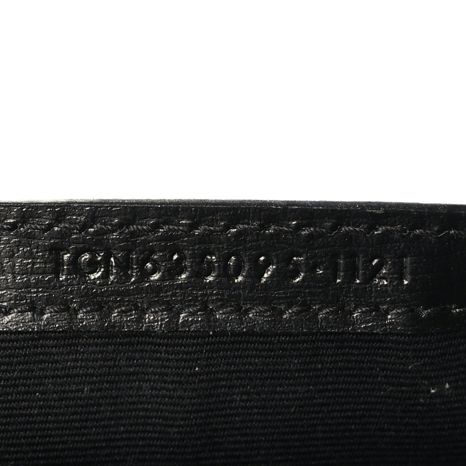 Saint Laurent Grained Calfskin Monogram Phone Holder Crossbody Black 7 of 10