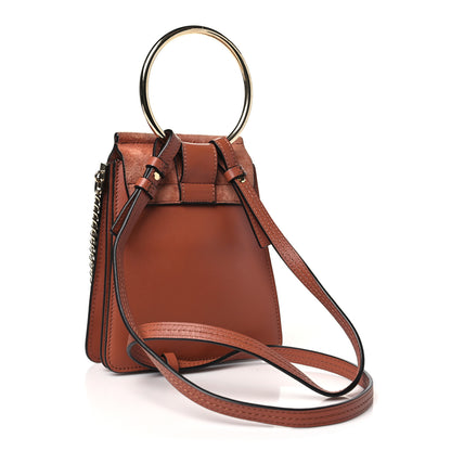 Chloe Suede Calfskin Mini Faye Bracelet Bag Tan 3 of 10