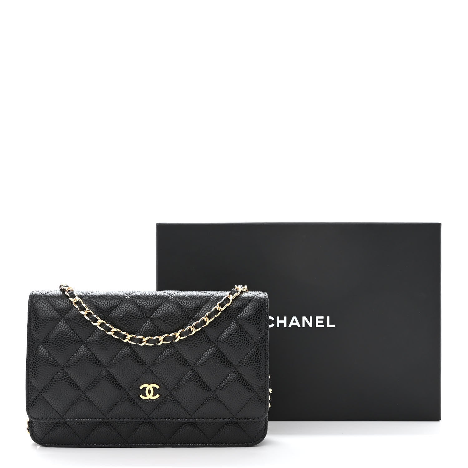 Chanel Caviar Quilted Wallet on Chain WOC Black 13 of 13