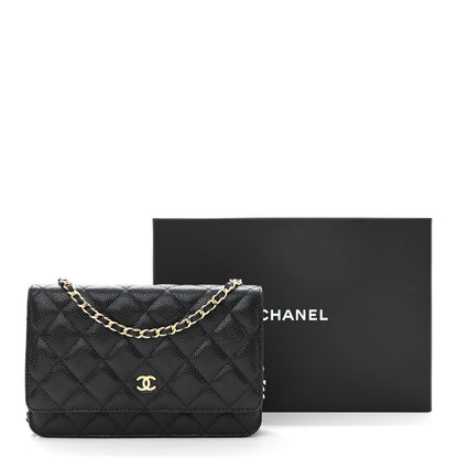 Chanel Caviar Quilted Wallet on Chain WOC Black 13 of 13