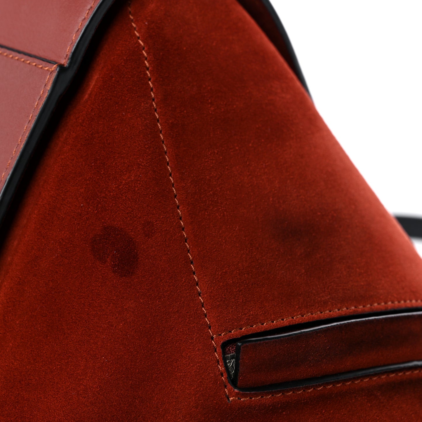 Calfskin Suede Hammock Shoulder Bag Red