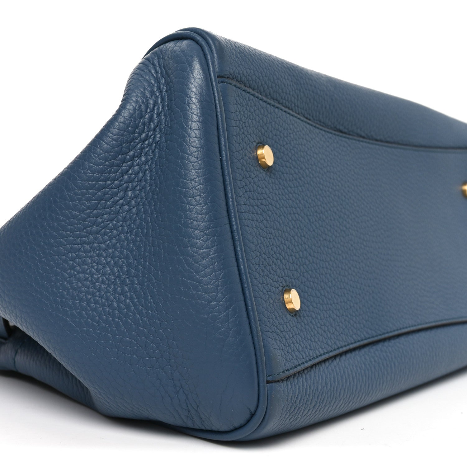 Mulberry Classic Grain Calfskin Belted Bayswater Tote Blue 8 of 9