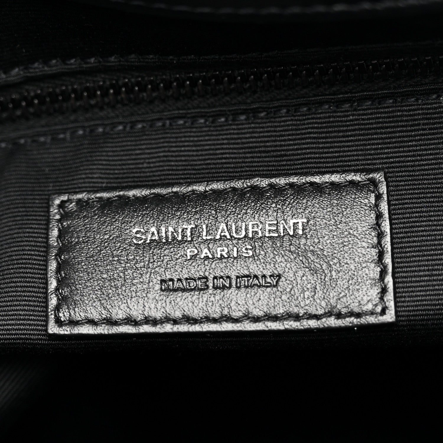 Saint Laurent Calfskin Y Quilted Monogram Monochrome Medium Loulou Chain Satchel Black 6 of 11