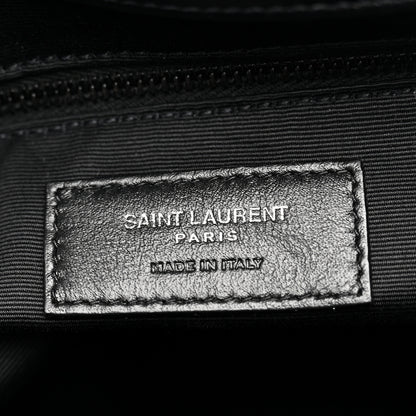 Saint Laurent Calfskin Y Quilted Monogram Monochrome Medium Loulou Chain Satchel Black 6 of 11