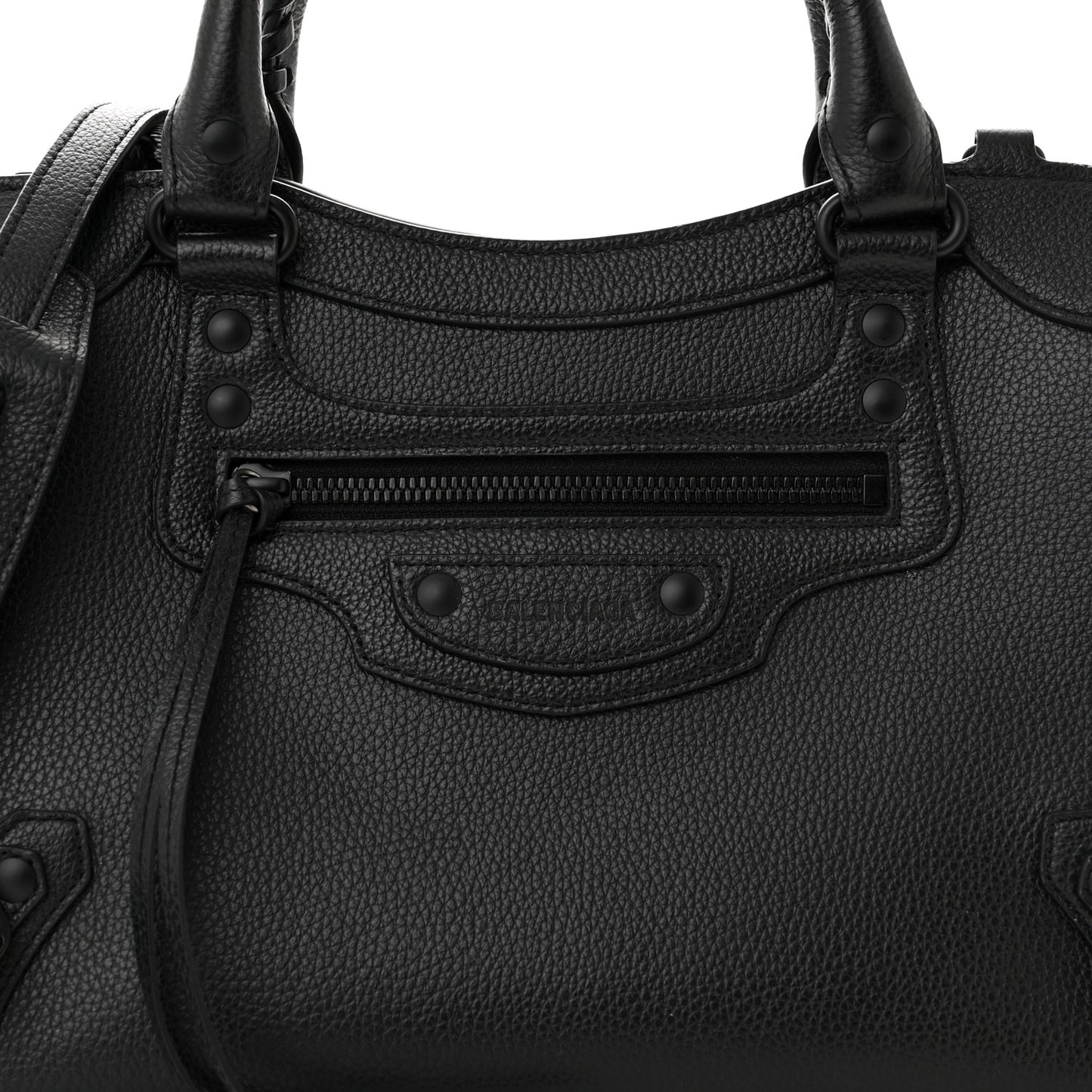 Grained Calfskin Neo Classic Black Hardware S City Black