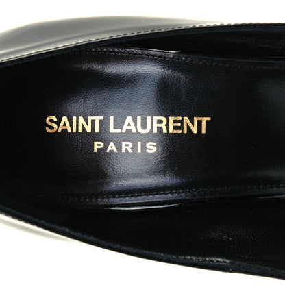 Saint Laurent Patent Calfskin Opyum 110 Sandals 41 Black 9 of 11