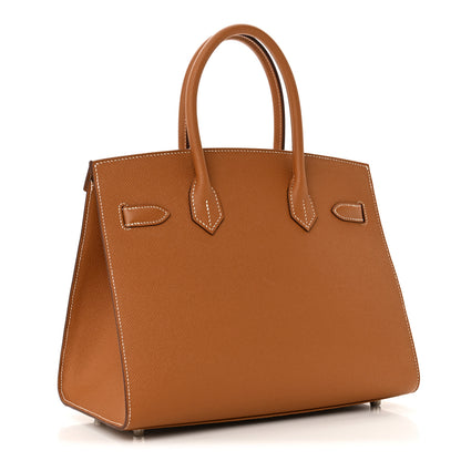 Hermes Epsom Birkin Sellier 30 Gold 3 of 11
