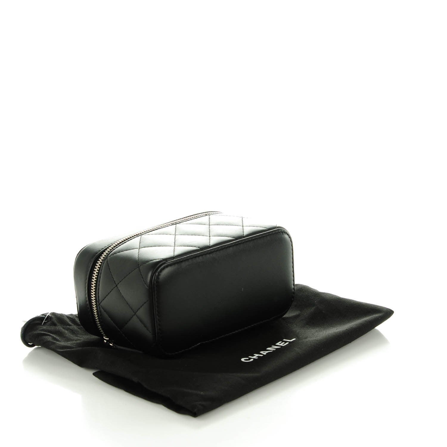 Chanel Lambskin Quilted Watch Case Black 4 of 8