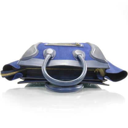 Celine Smooth Calfskin and Lambskin Mini Luggage Royal Blue 5 of 8