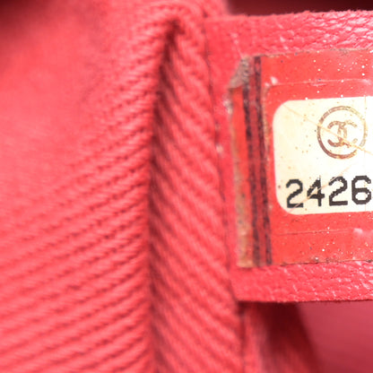 Chanel Sheepskin Caviar Quilted Daily Round Backpack Red 7 of 13