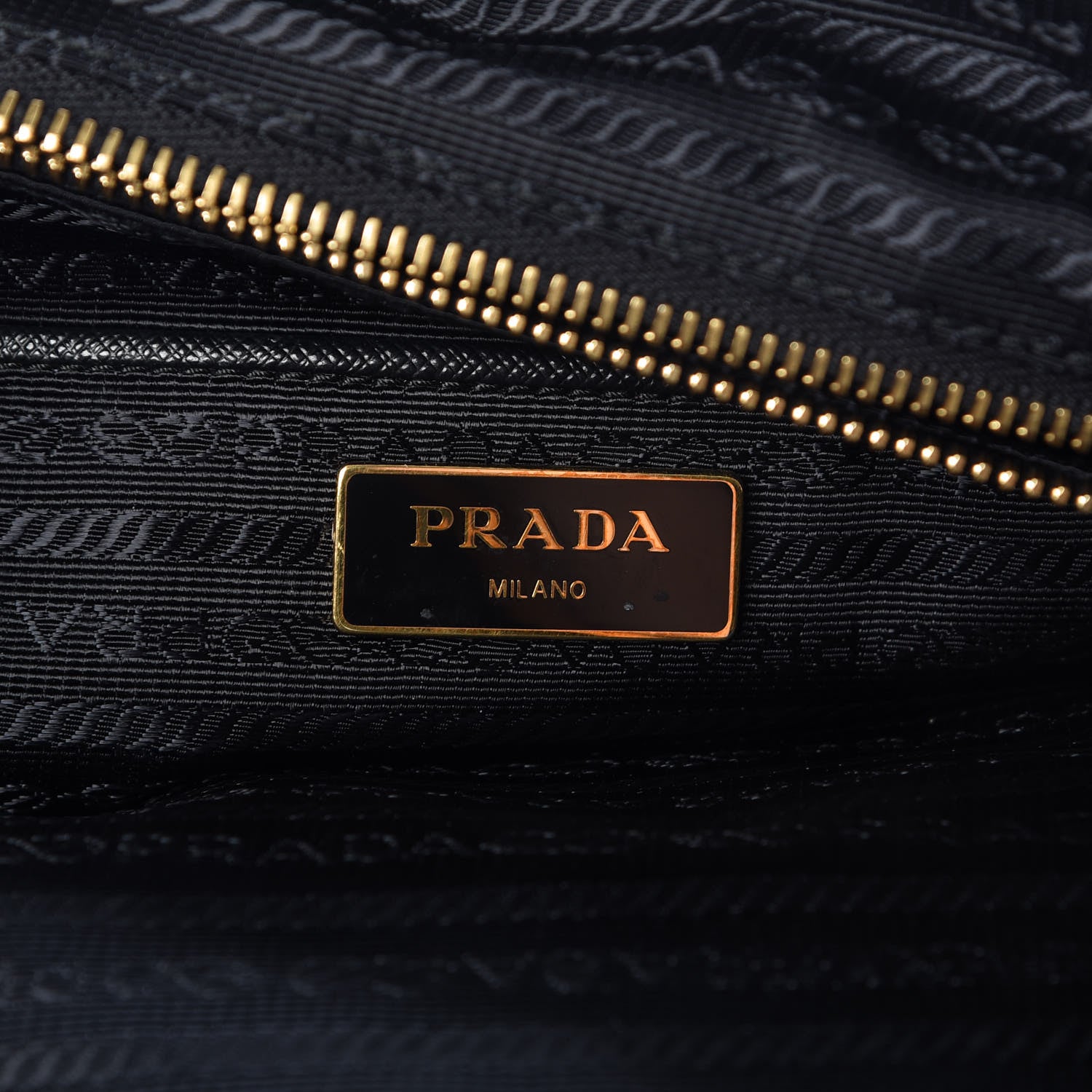 Prada Saffiano Tessuto Nylon Tote Black 6 of 7