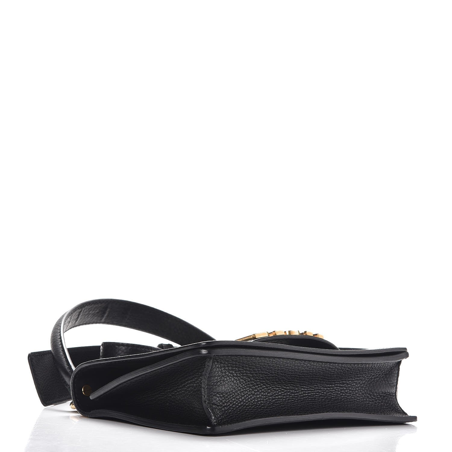 Christian Dior Grained Calfskin Dio(r)evolution Top Handle Flap Bag Black 5 of 8