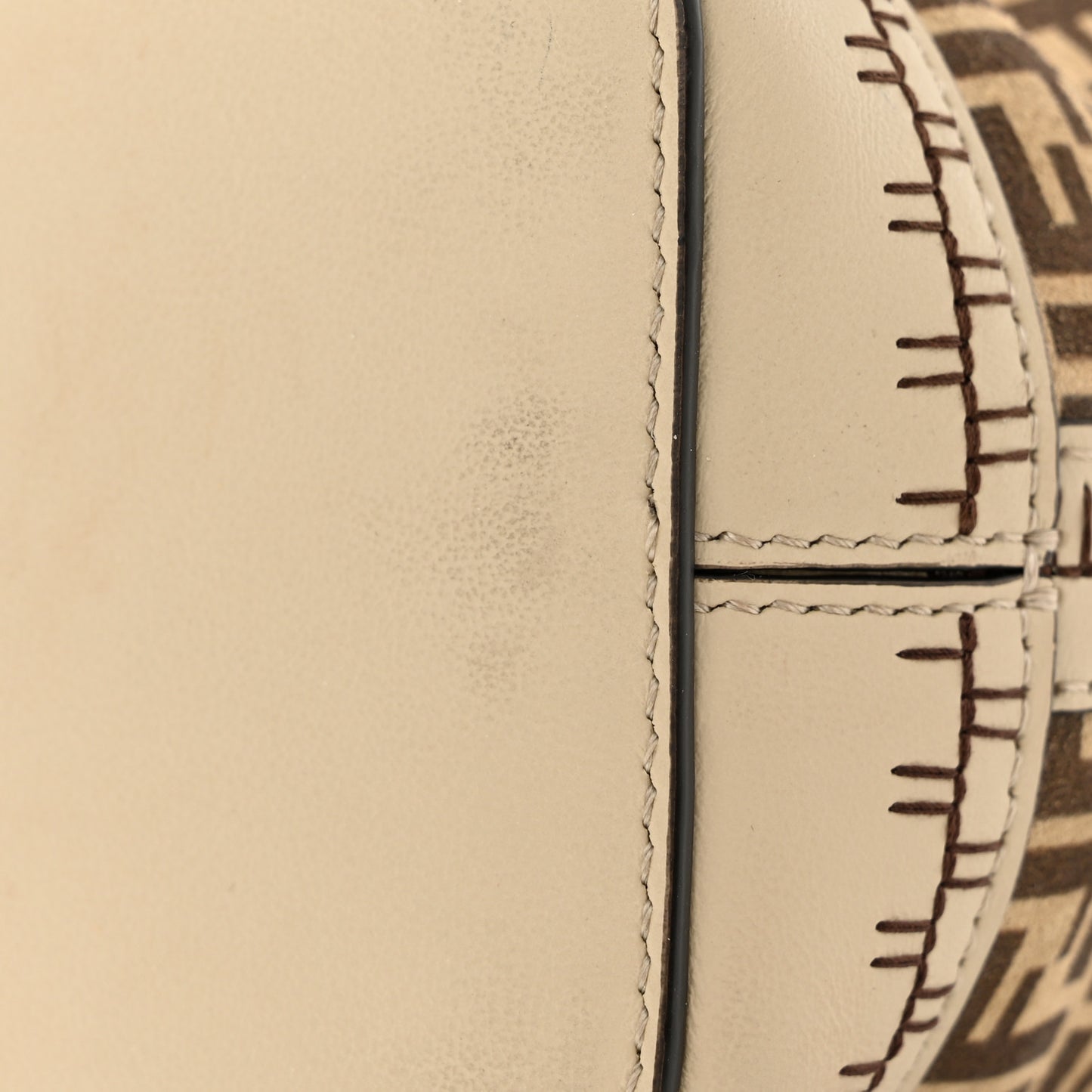 Suede Vitello Grace F is Fendi Micro FF Mini Mon Tresor Bucket Bag Nude Spring Maya