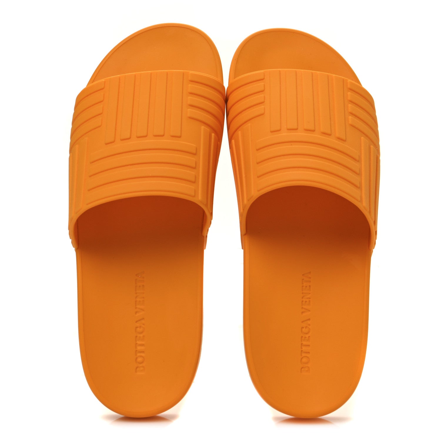 Bottega Veneta Rubber The Slider Sandals 39 Tangerine 2 of 9