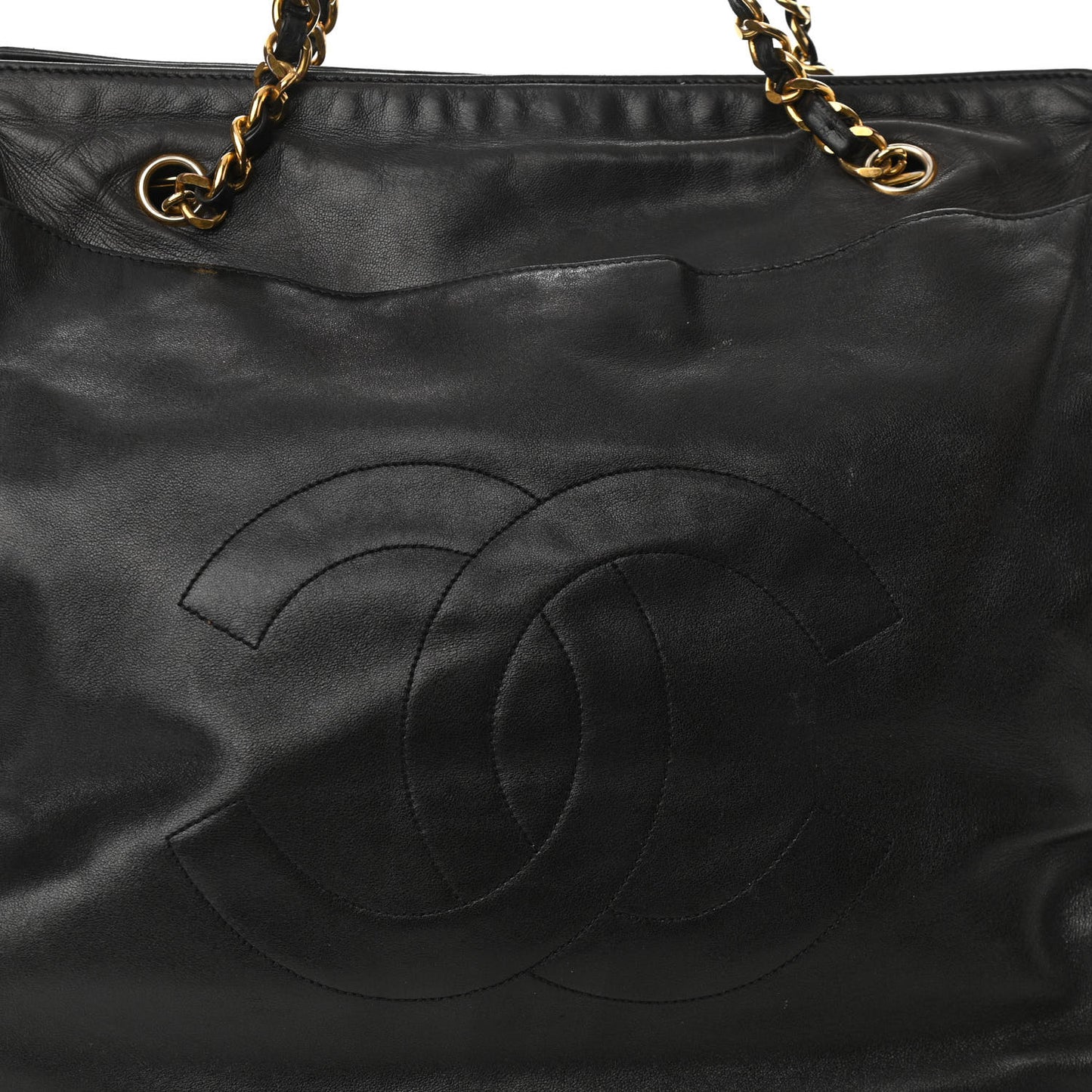 Lambskin CC Shoulder Bag Black