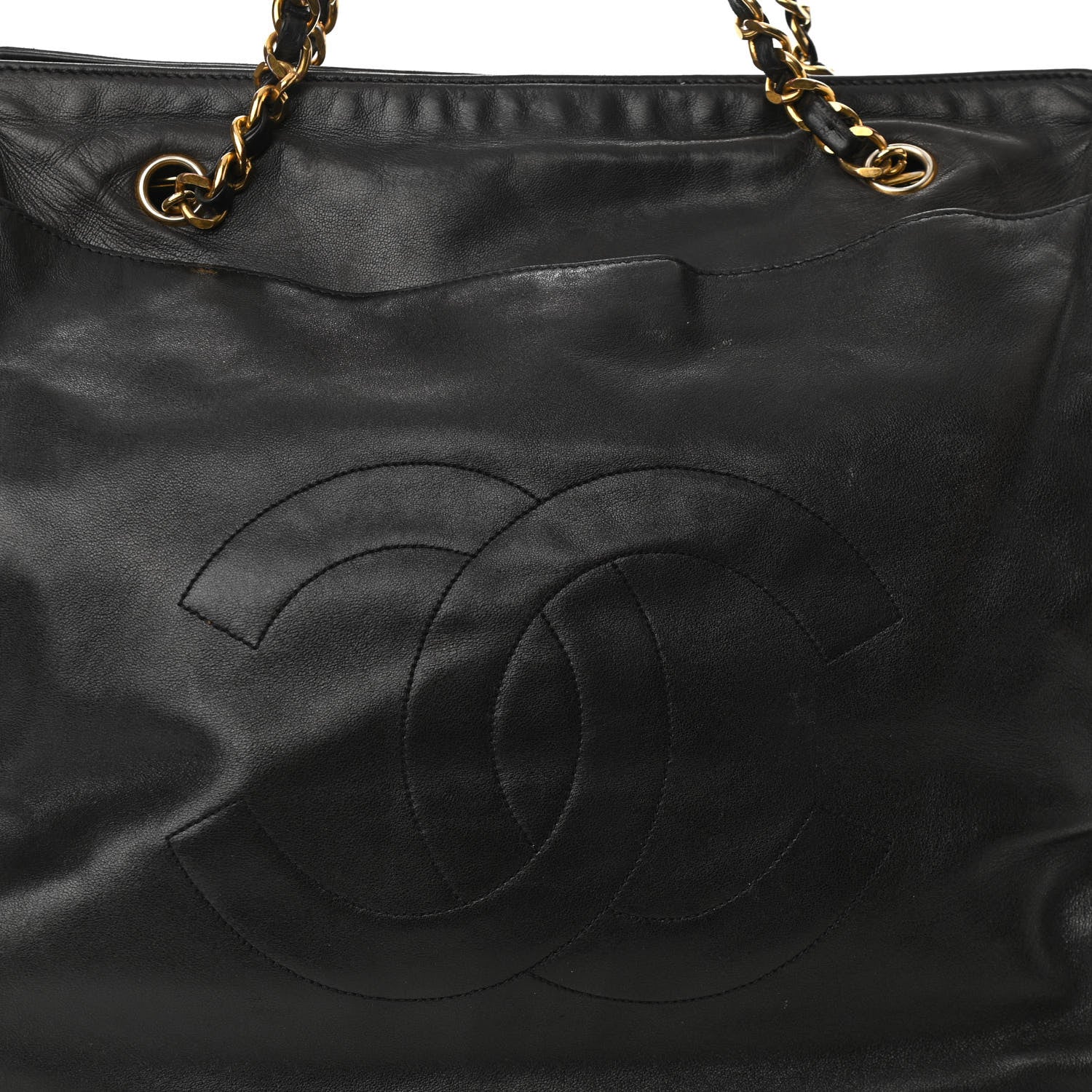 Chanel Lambskin CC Shoulder Bag Black 7 of 10